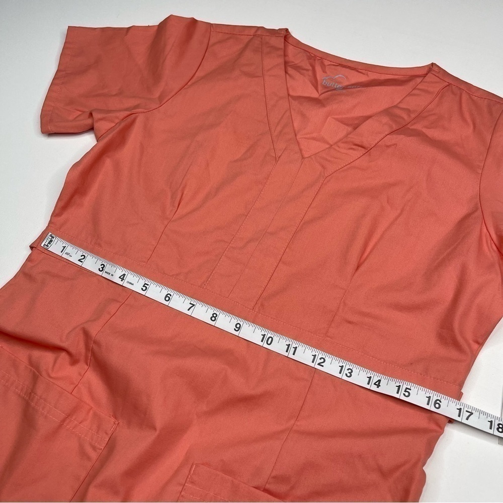 Butter Soft Dress Scrubs Empire Waist Peach Hospital Nurse Uniform Tech New - Picture 8 of 11